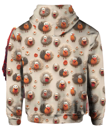 Women'S Thanksgiving Turkey Print Sweatshirt - Moonbestprint
