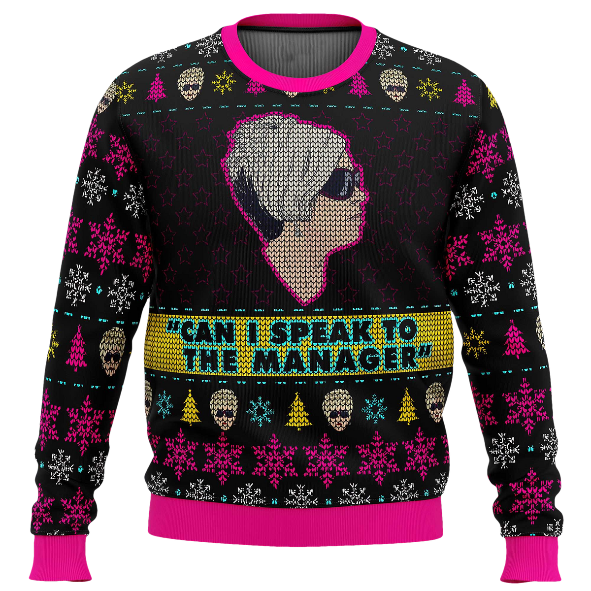 Karen Talks To Manager Meme Ugly Christmas Sweater - Moonbestprint