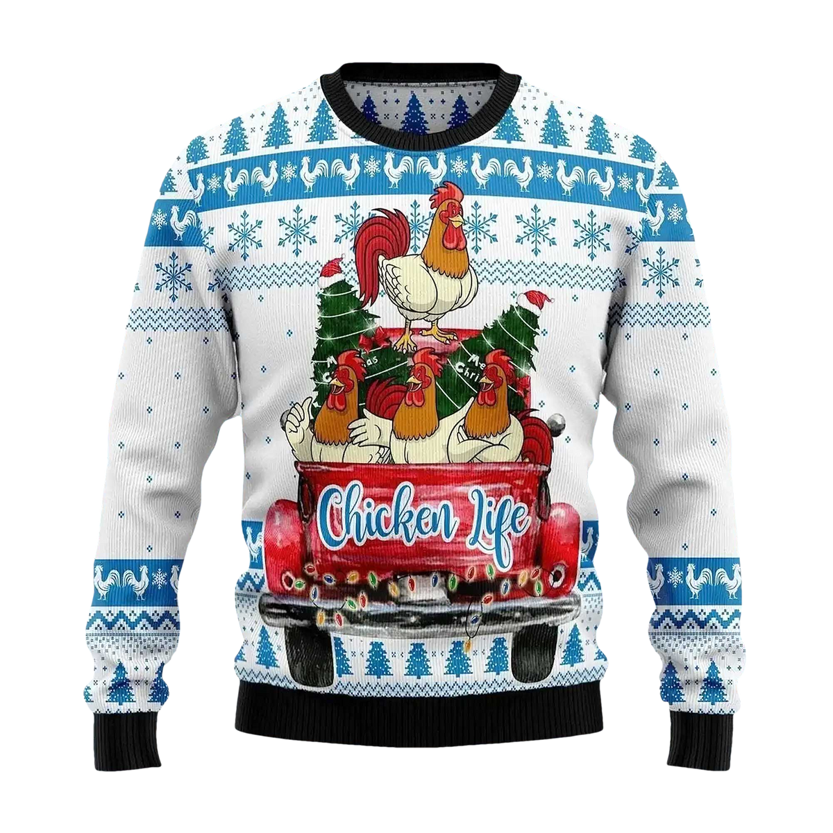 Chicken Life Ugly Christmas Sweater - Moonbestprint