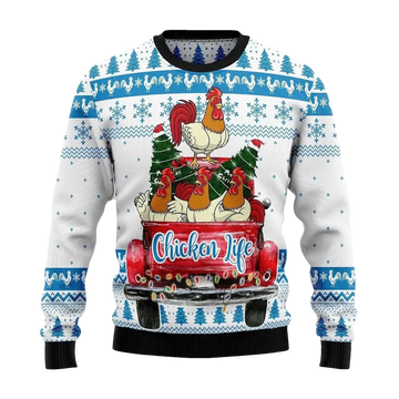 Chicken Life Ugly Christmas Sweater - Moonbestprint