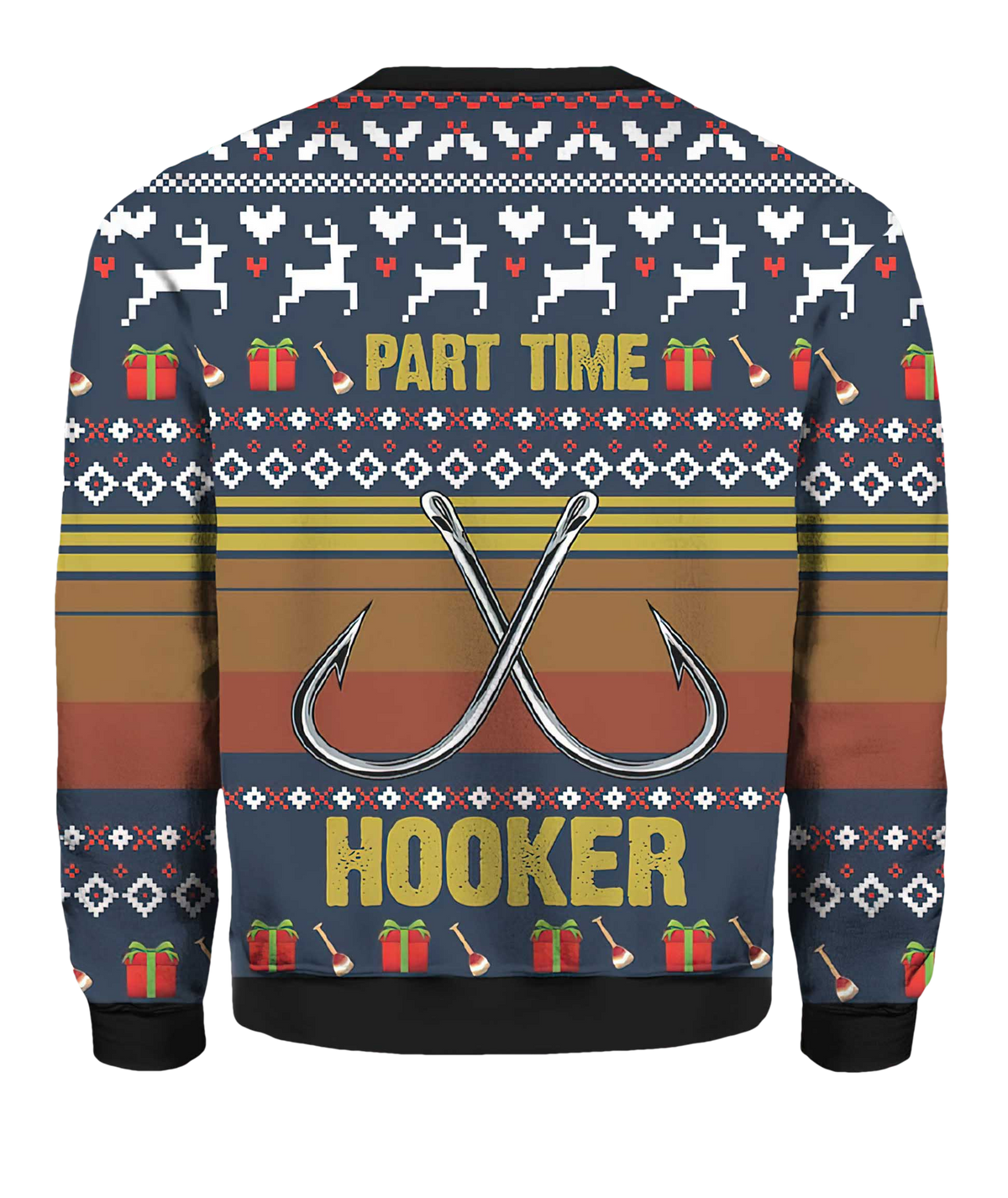 Fishing Part Time Hooker Christmas Sweater - Moonbestprint