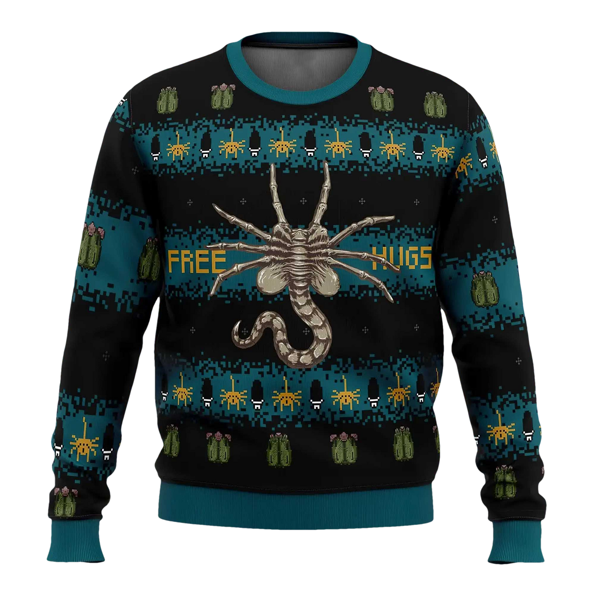 Alien Facehugger Christmas Sweater - Moonbestprint
