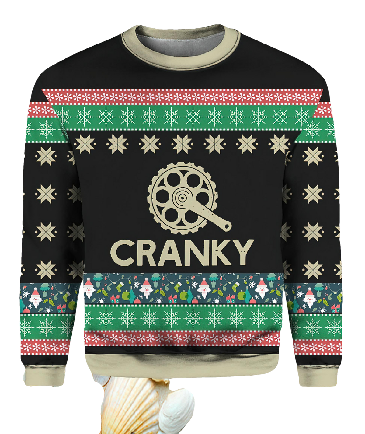 Cranky Sweater Funny Bicycle Ugly Christmas Sweater - Moonbestprint