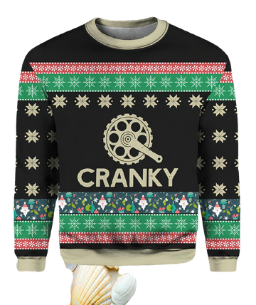 Cranky Sweater Funny Bicycle Ugly Christmas Sweater - Moonbestprint