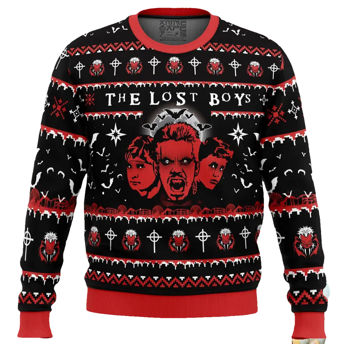 Half Vampire The Lost Boys Ugly Christmas Sweater - Moonbestprint