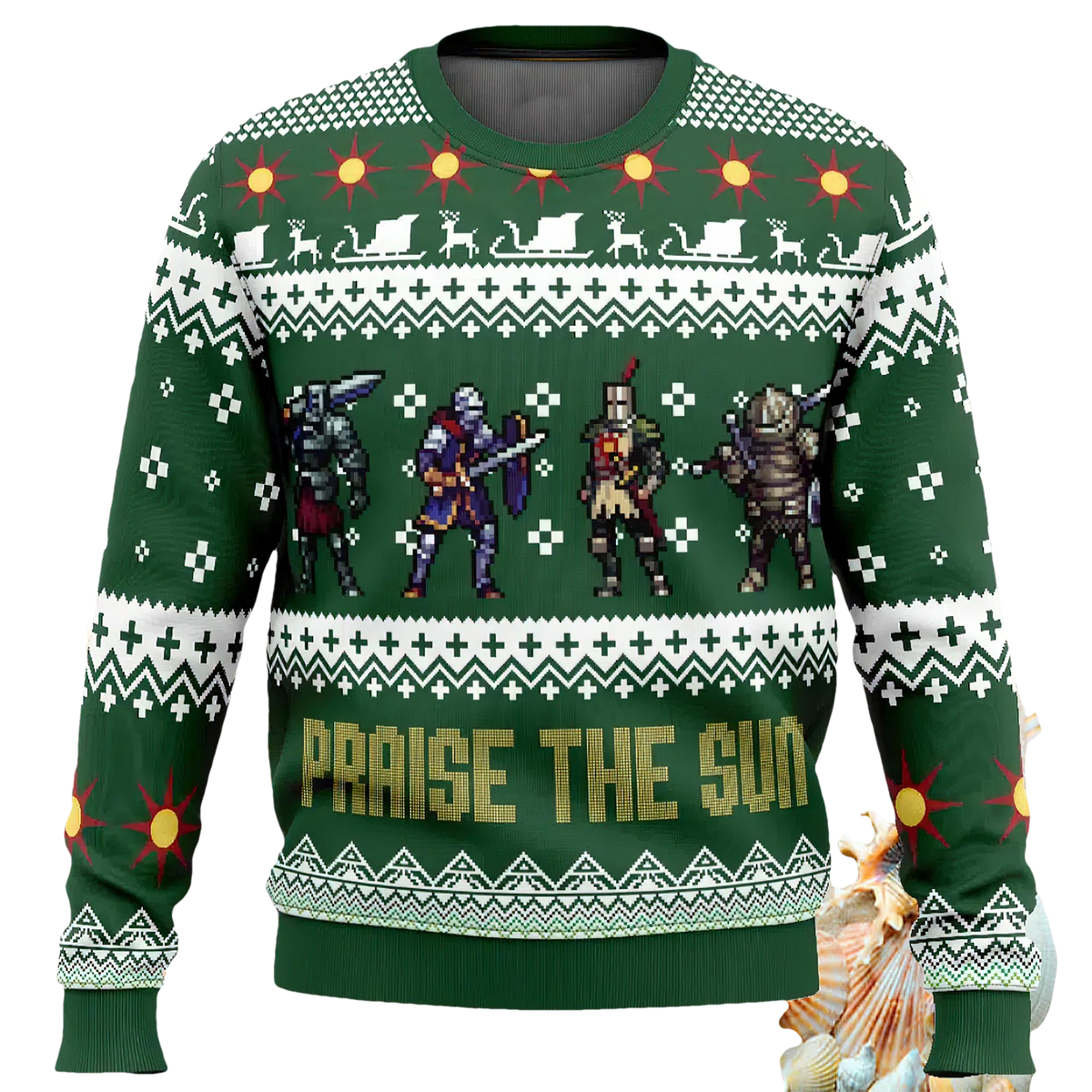 Souls Squad Dark Souls Ugly Christmas Sweater - Moonbestprint