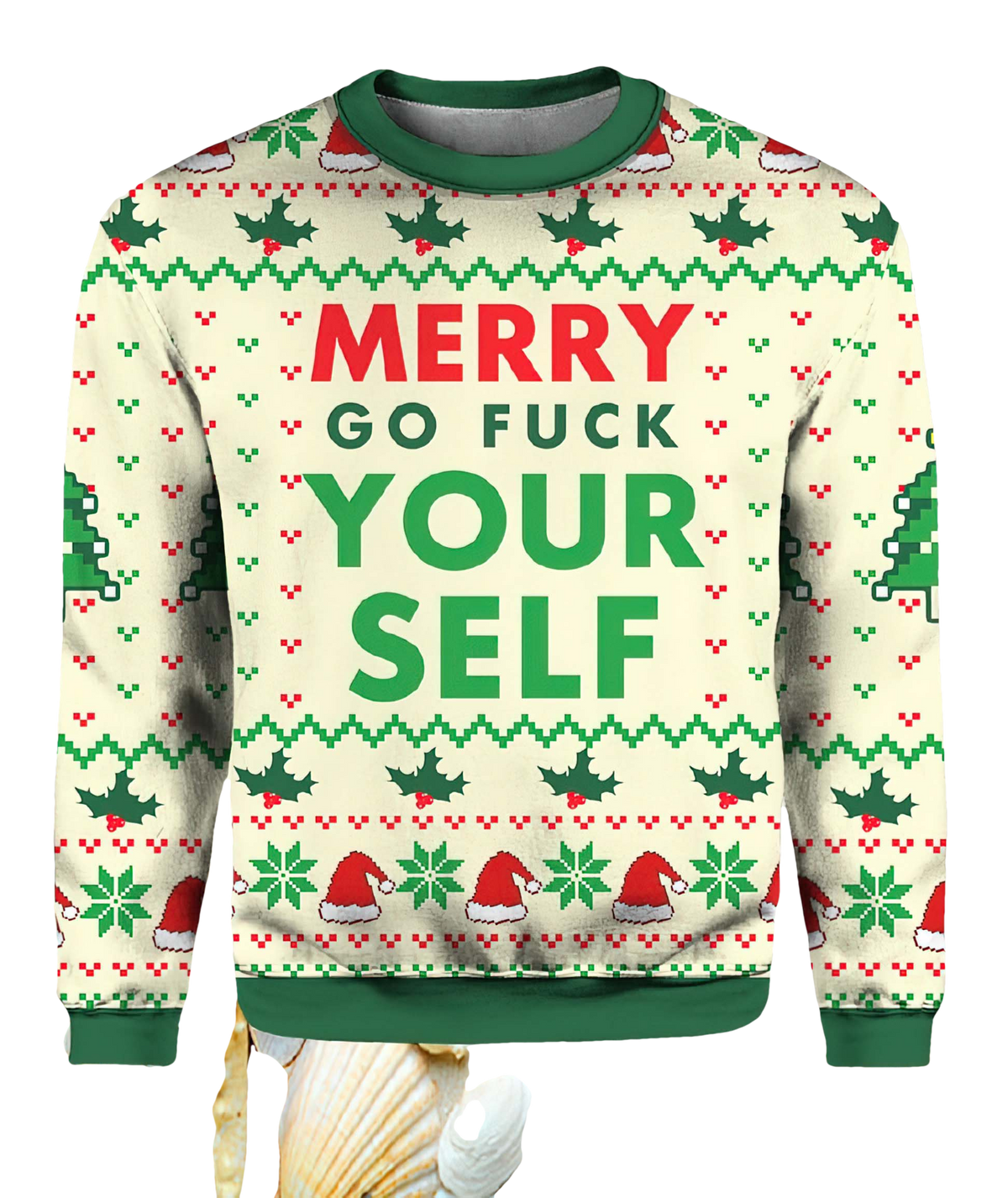 Merry Go Fck Yourself Ugly Christmas Sweater - Moonbestprint
