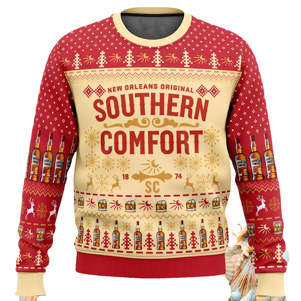 Southern Comfort Ugly Christmas Sweater - Moonbestprint