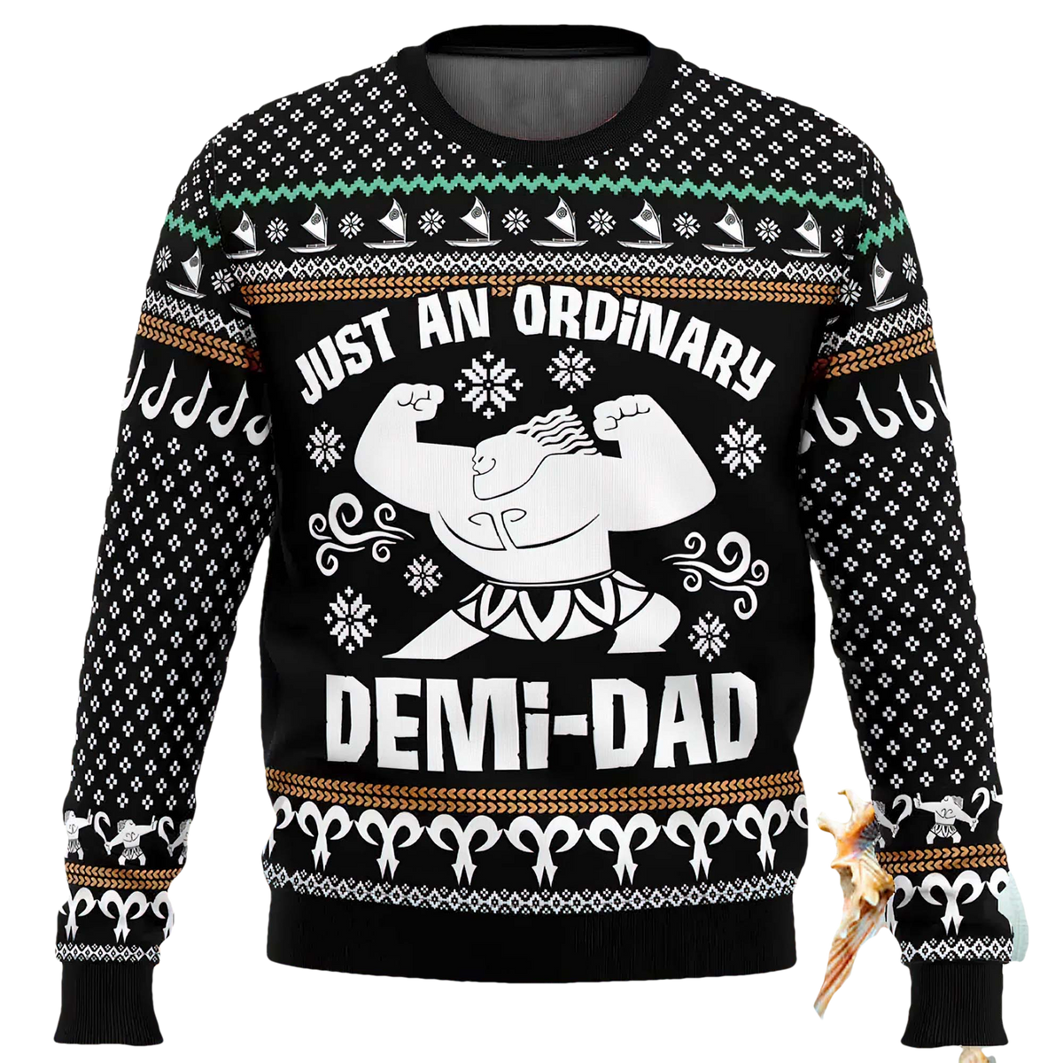 Demi Dad Moana Ugly Christmas Sweater - Moonbestprint