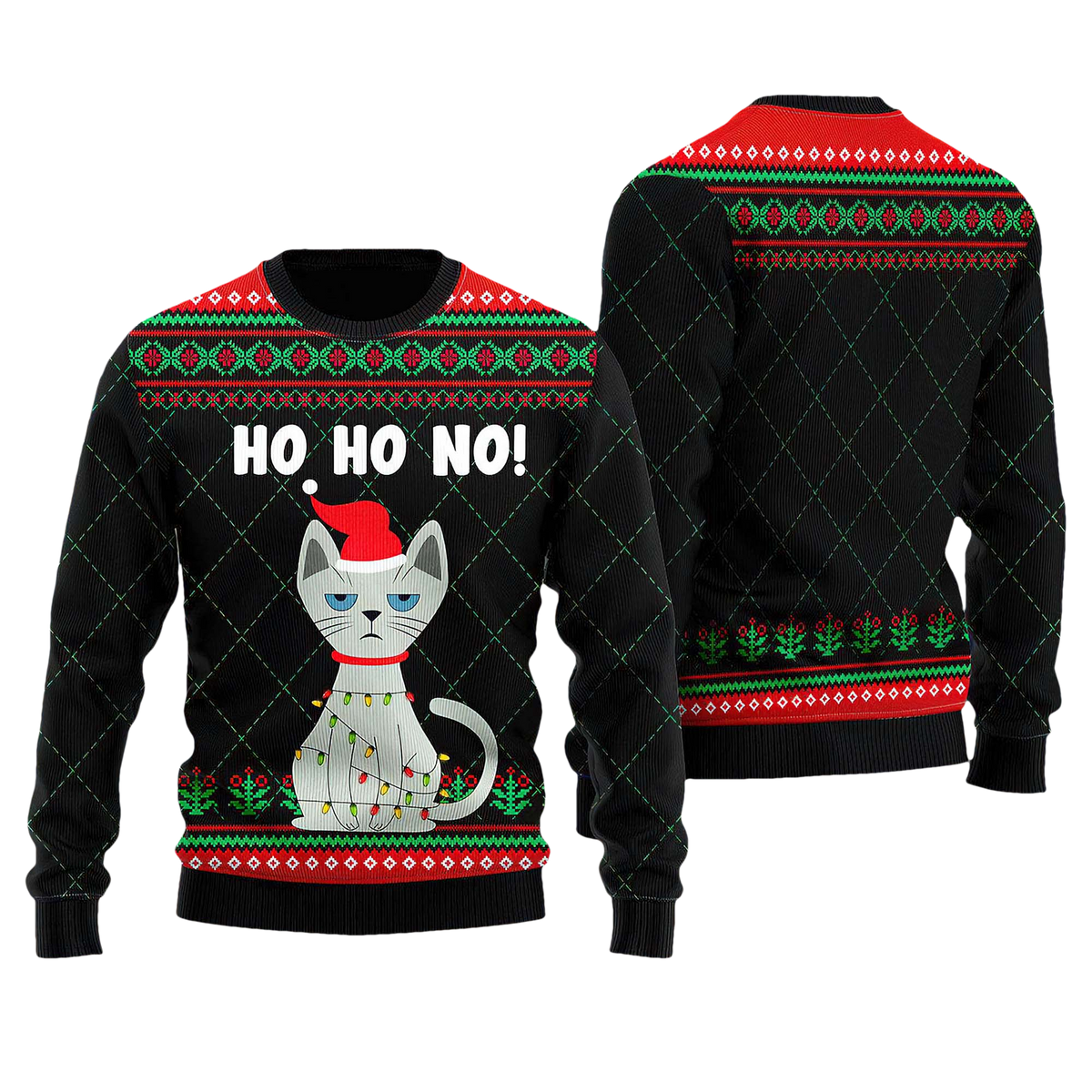 Christmas Is Better With Cat Ugly Christmas Sweater - Moonbestprint