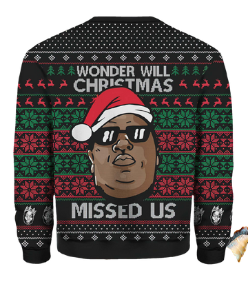 Wonder Why Christmas Missed Us Sweater - Moonbestprint