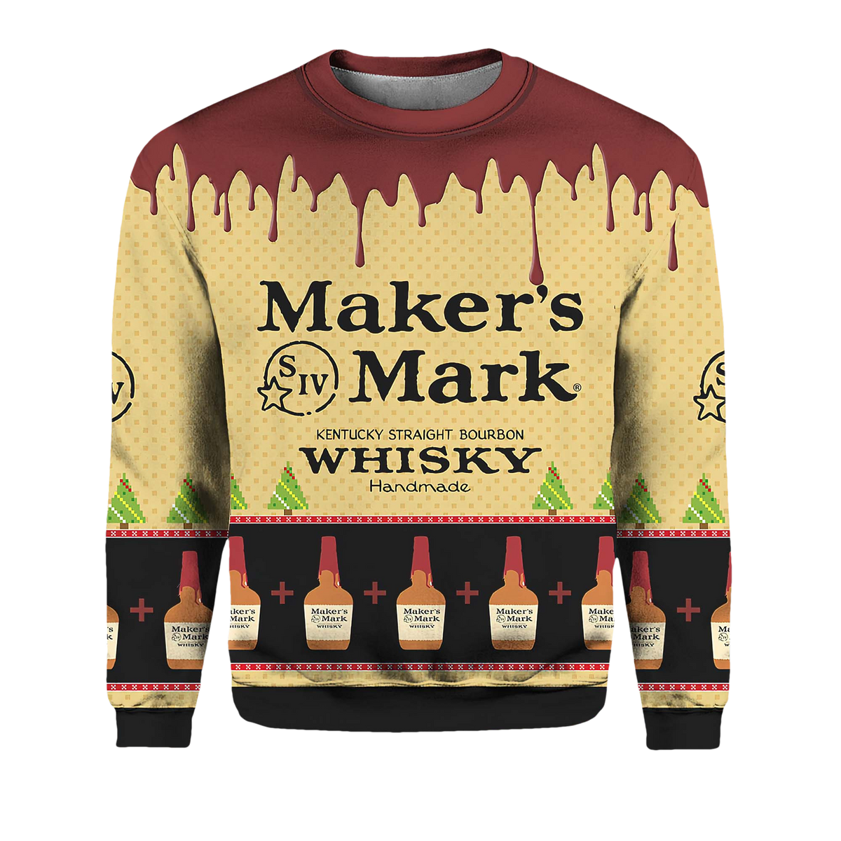 Maker'S Mark Kentucky Straight Bourbon Whisky Christmas Sweater - Moonbestprint