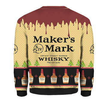 Maker'S Mark Kentucky Straight Bourbon Whisky Christmas Sweater - Moonbestprint