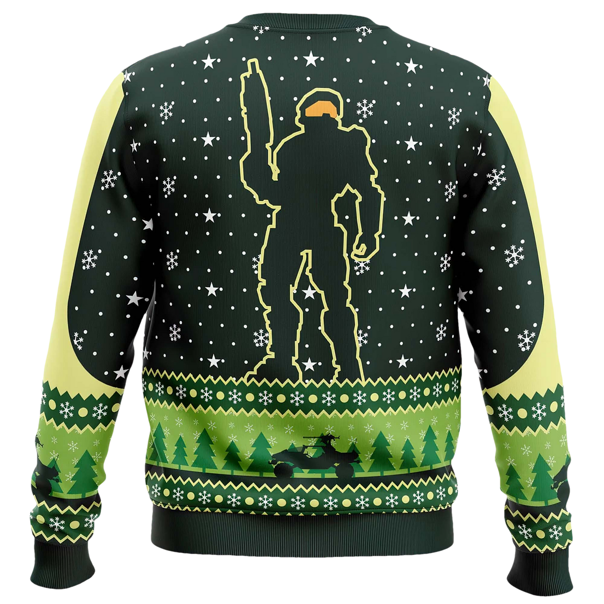 Happy Halo Days Ugly Christmas Sweater - Moonbestprint