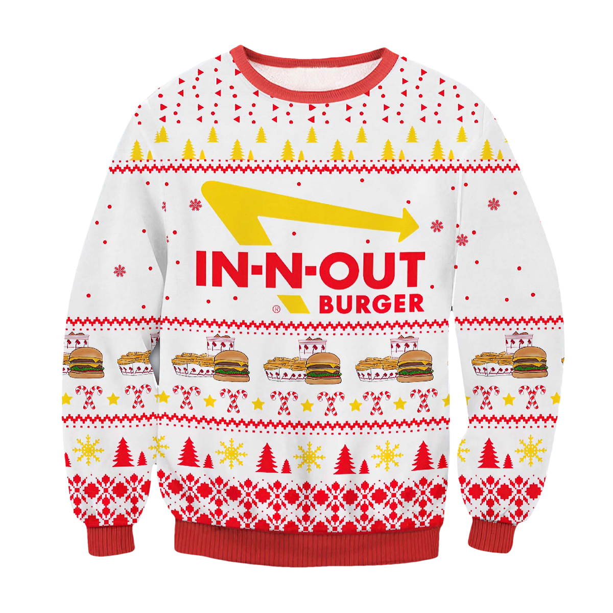 In N Out Burger Christmas Sweater - Moonbestprint