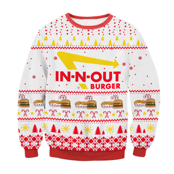 In N Out Burger Christmas Sweater - Moonbestprint