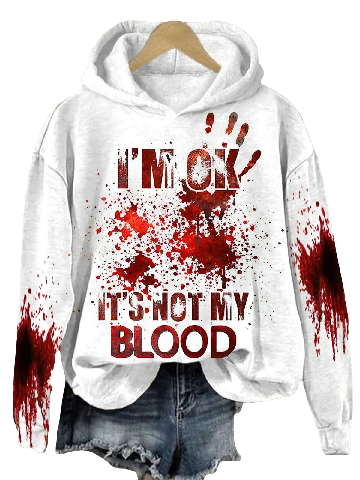 I'M Ok It'S Not My Blood Sweatshirt - Moonbestprint