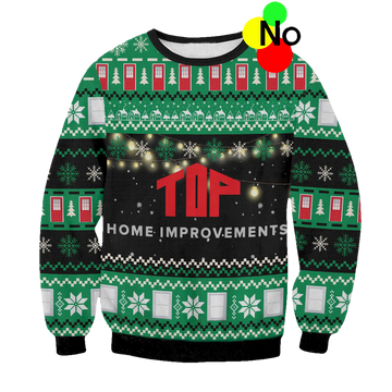 Top Home Improvements Ugly Christmas Sweater - Moonbestprint