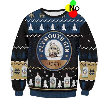 Plymouth Gin Ugly Christmas Sweater - Moonbestprint