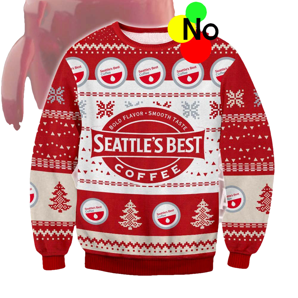 Seatle’S Best Coffee Ugly Christmas Sweater - Moonbestprint