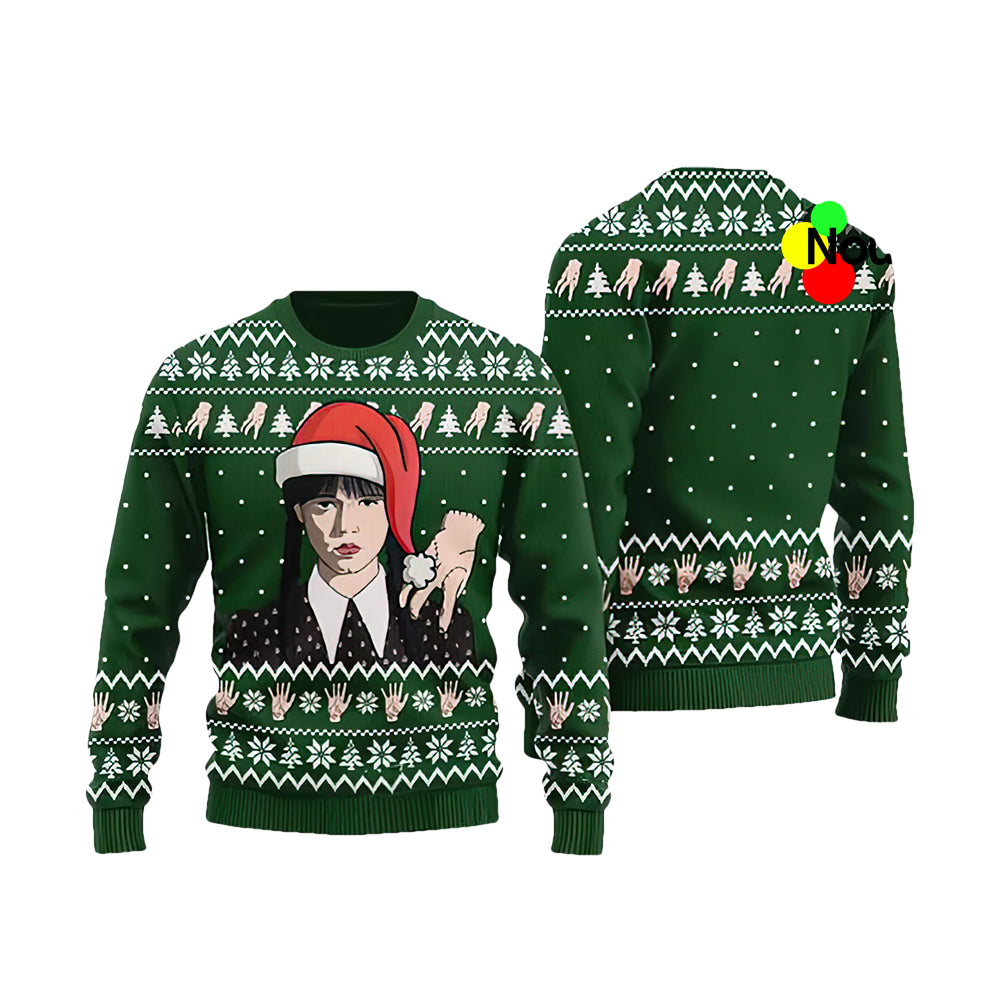 Wednesday Addams Ugly Christmas Sweater - Moonbestprint