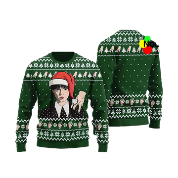 Wednesday Addams Ugly Christmas Sweater - Moonbestprint