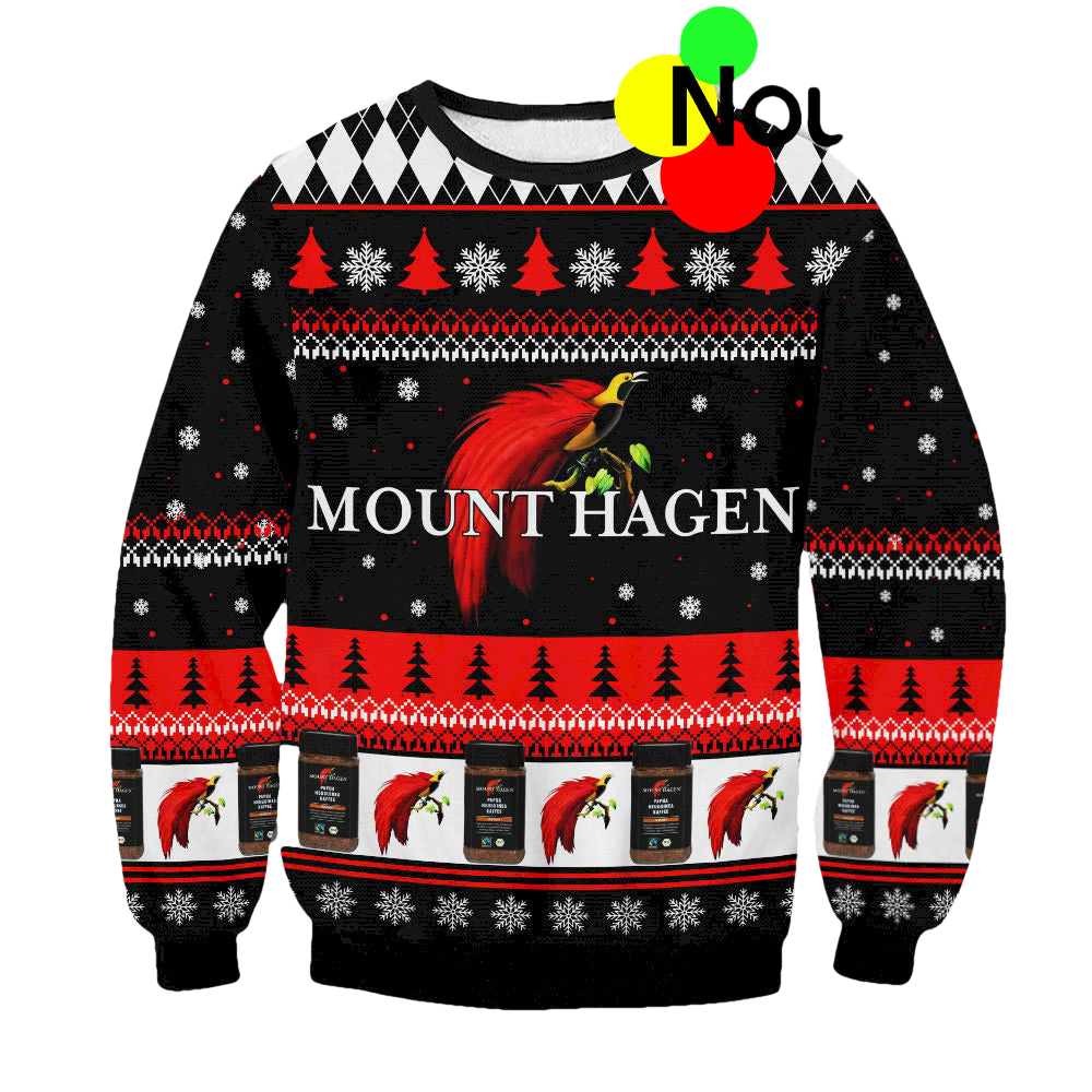 Mount Hagen Coffee Ugly Christmas Sweater - Moonbestprint