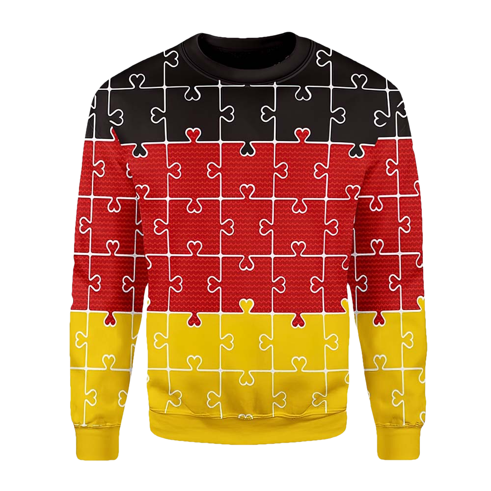 Merry Xmas German Autism Awesome Christmas Sweater - Moonbestprint