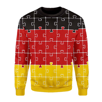 Merry Xmas German Autism Awesome Christmas Sweater - Moonbestprint