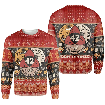 Circle Universe Life Everything Christmas Sweater - Moonbestprint