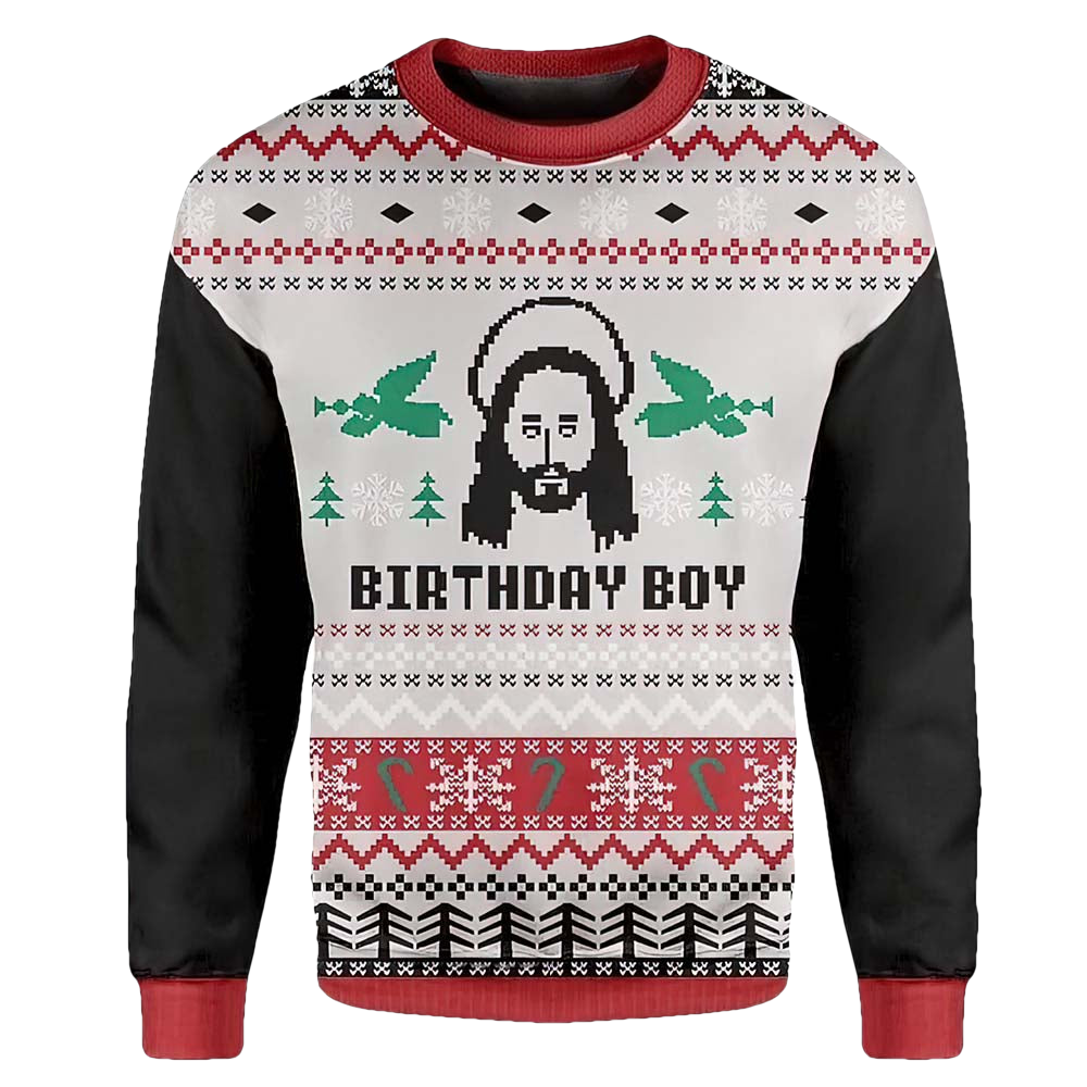 Jesus Birthday Boy Christmas Sweater - Moonbestprint