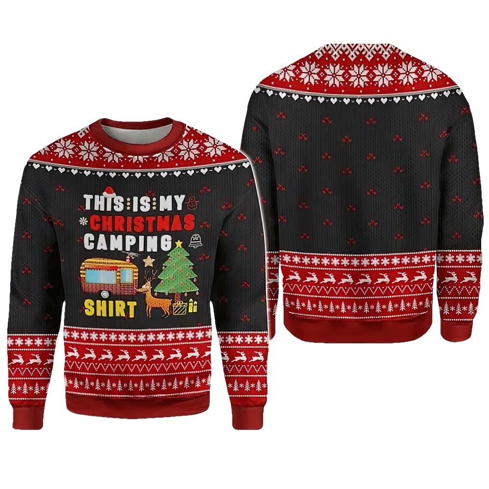 This Is My Christmas Camping Shirt Sweater - Moonbestprint