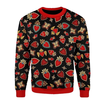 Heart In Many Shapes Christmas Sweater - Moonbestprint