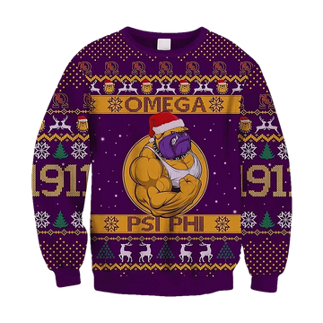 Strong Pitbull Omega Christmas Sweater - Moonbestprint