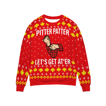 Letterkenny Pitter Patter Let'S Get At'Er Christmas Sweater - Moonbestprint
