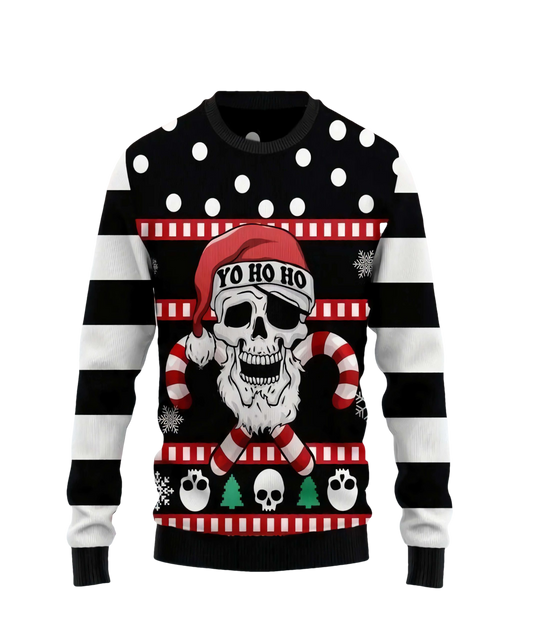 Skull Santa Ugly Christmas Sweater - Moonbestprint