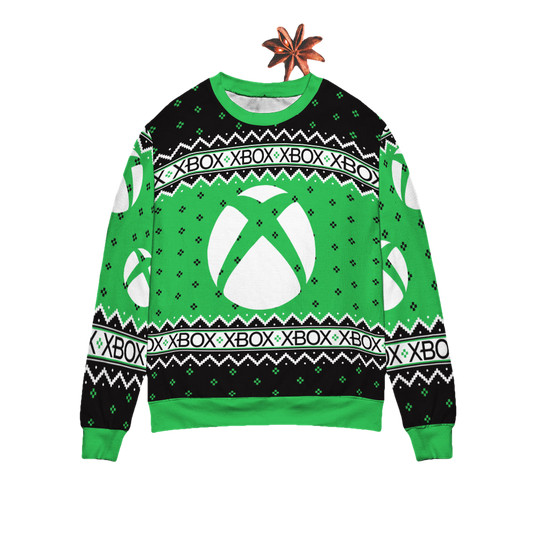 Xbox Big X Holiday Christmas Sweater - Moonbestprint