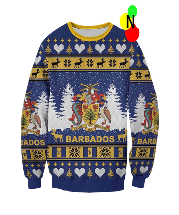 Barbados Christmas Sweater - Moonbestprint