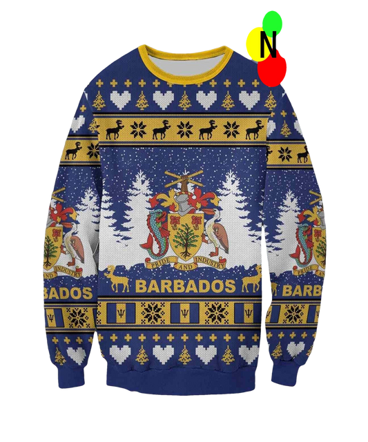 Barbados Christmas Sweater - Moonbestprint
