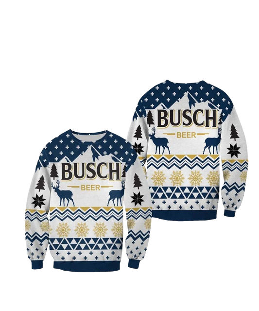 Busch Light Christmas Sweater - Moonbestprint