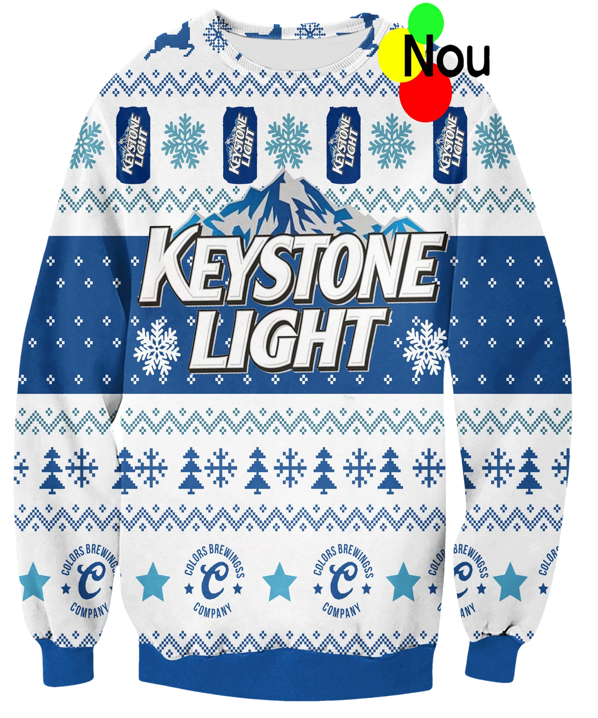 Keystone Light Christmas Sweater - Moonbestprint