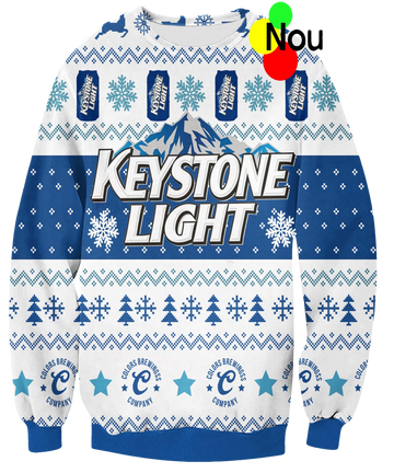 Keystone Light Christmas Sweater - Moonbestprint