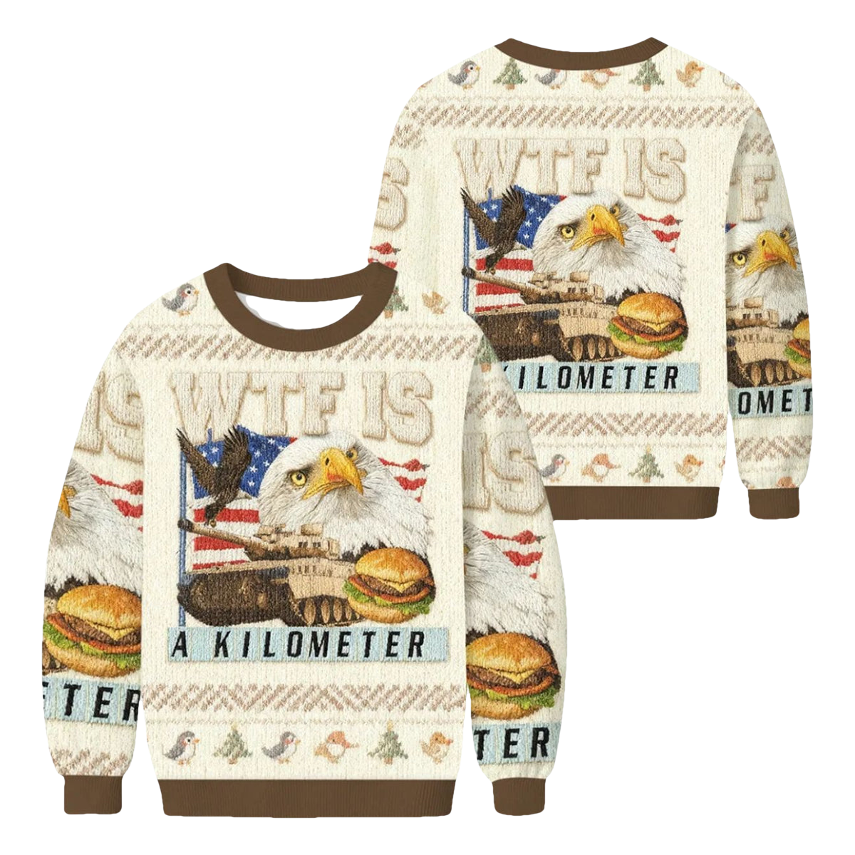 WTF Is A Kilometer Meme Christmas Ugly Sweater - Moonbestprint