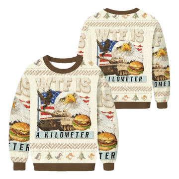 WTF Is A Kilometer Meme Christmas Ugly Sweater - Moonbestprint
