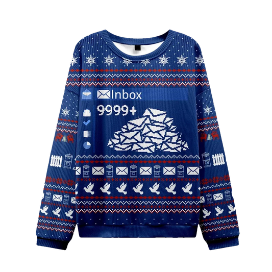 Work Emails During Holiday Christmas Ugly Sweater - Moonbestprint