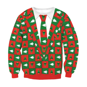 Tree Suit Ugly Christmas Sweater - Moonbestprint