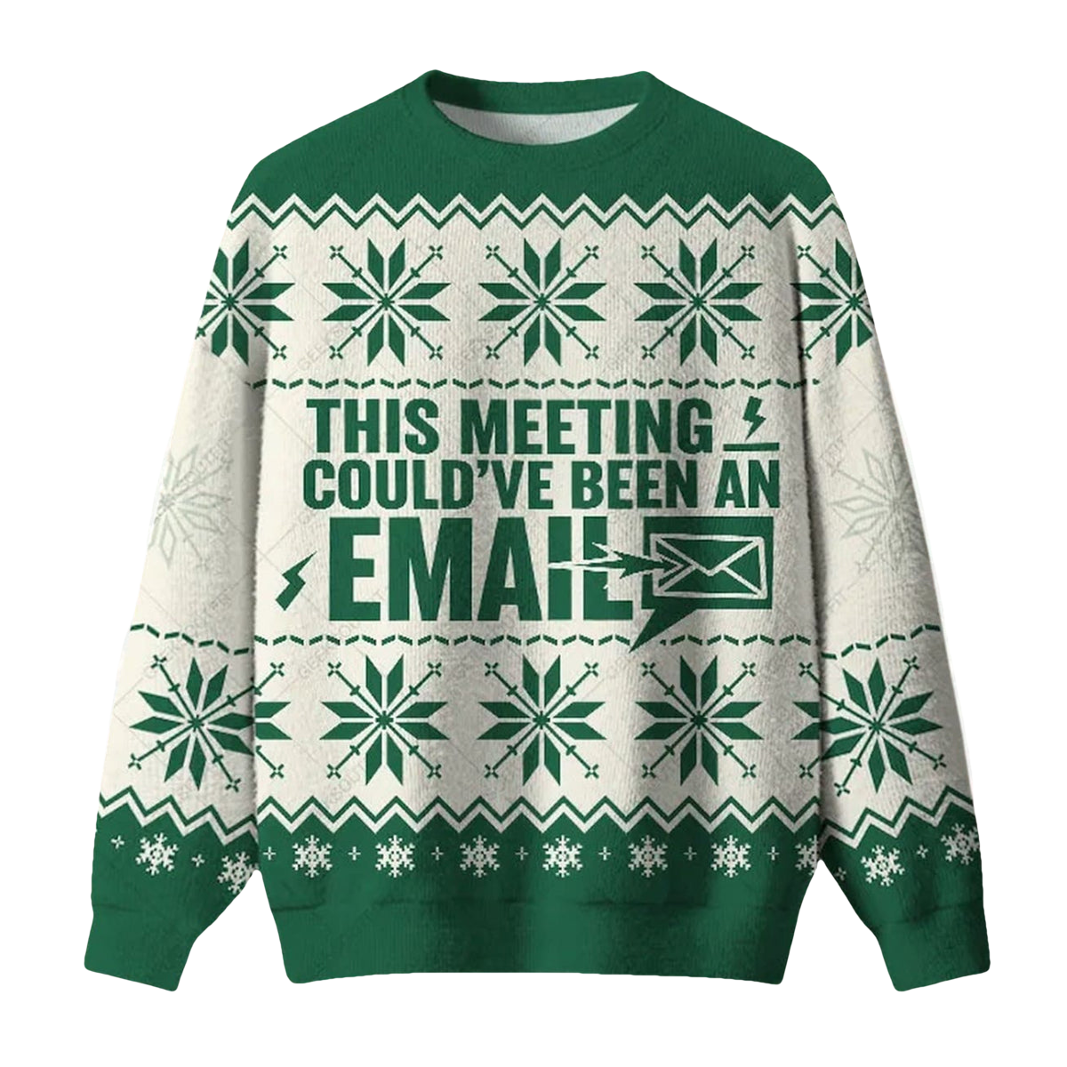 This Meeting Could've Been An Email Ugly Christmas Sweater - Moonbestprint