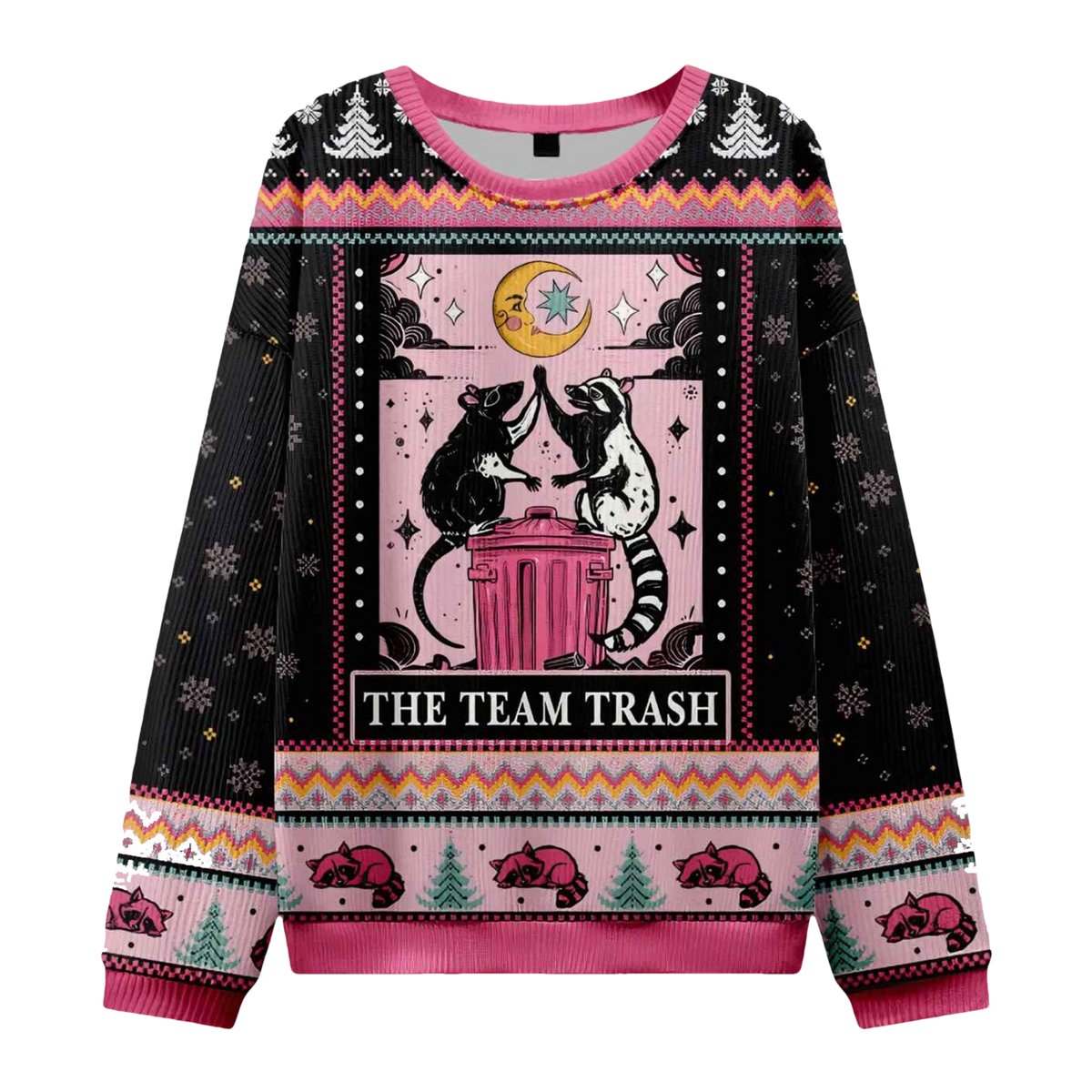 The Team Trash Opossum Ugly Christmas Sweater - Moonbestprint