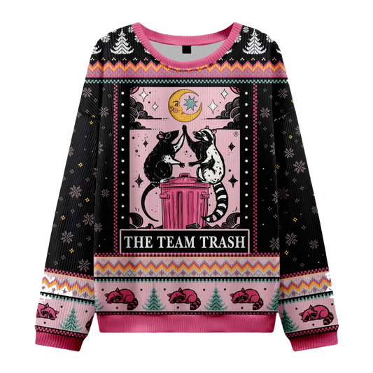 The Team Trash Opossum Ugly Christmas Sweater - Moonbestprint