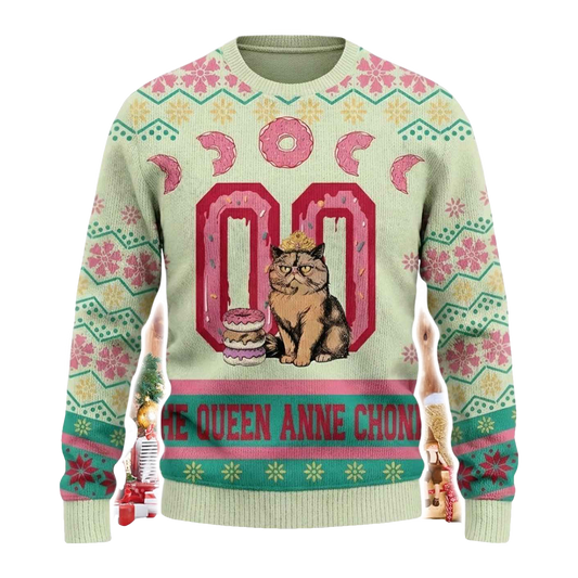 The Queen Anne Chonk Ugly Sweater - Moonbestprint